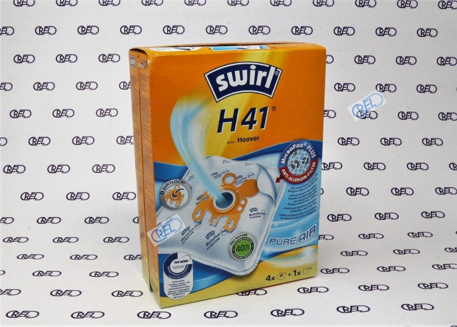 4 Sacchetti Microfibra Aspirapolvere Swirl H41