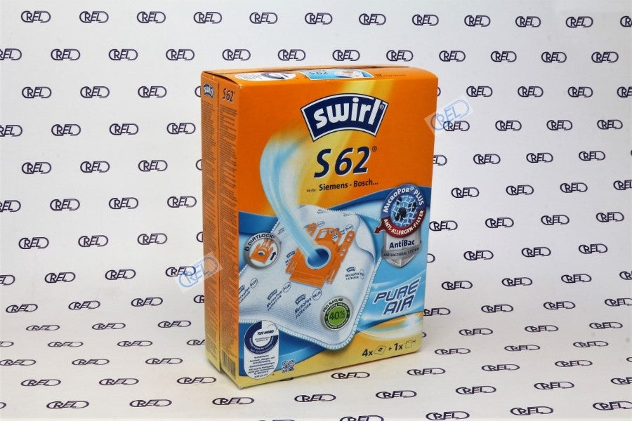 4 Sacchi Stoffa Con Filtro Compatibili Siemens Bosch S62 Swirl