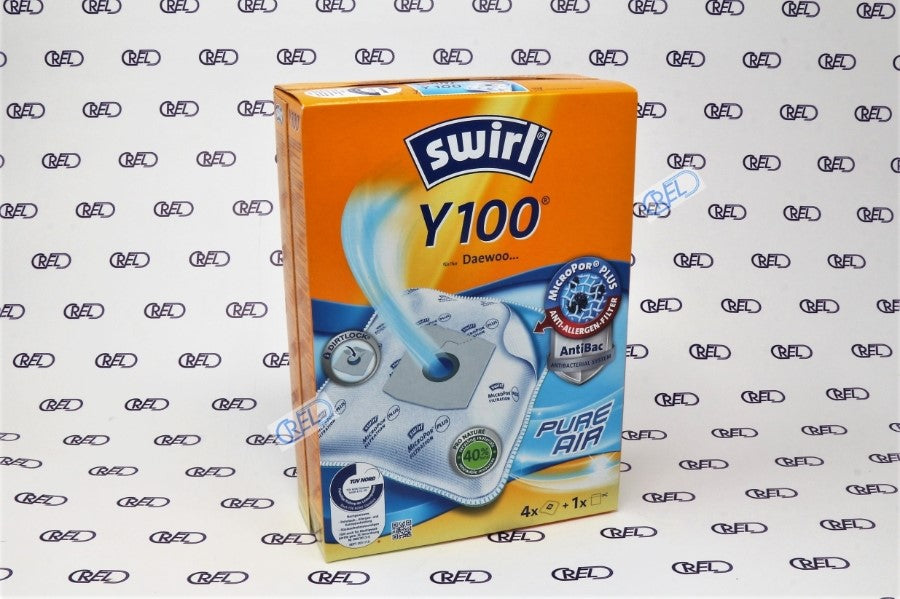 4 Sacchetti Microfibra Aspirapolvere Swirl Y100