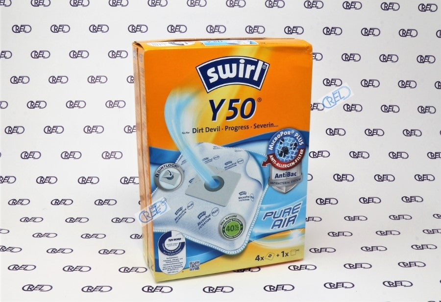4 Sacchetti Microfibra Aspirapolvere Swirl Y50