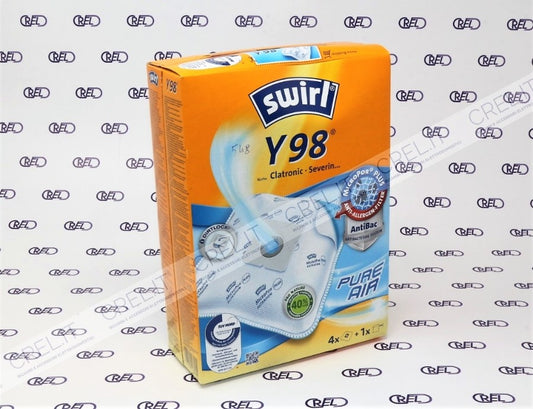 4 Sacchetti Microfibra Aspirapolvere Swirl Y98