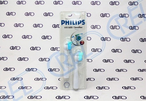 2 Testine Originali Di Ricambio Spazzolino Philips Sensiflex