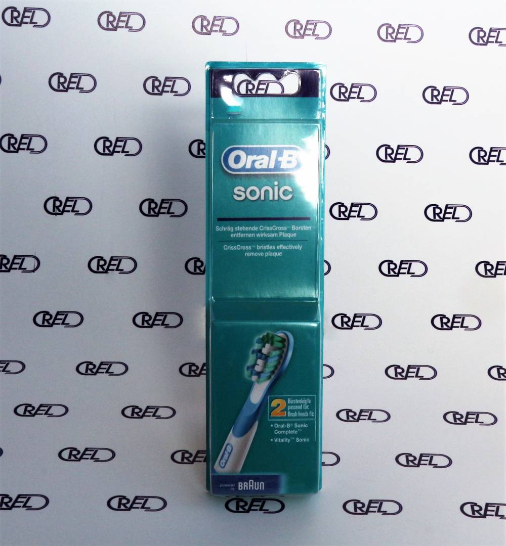 2 Testine Di Ricambio Braun Oral B Sonic