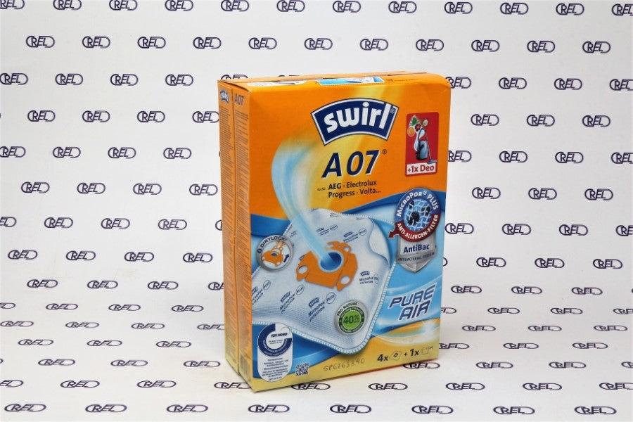 4 Sacchetti Microfibra Aspirapolvere Swirl A07