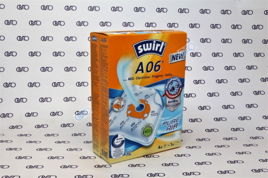 4 Sacchetti Microfibra Con Filtro Aria Aspirapolvere Swirl A06
