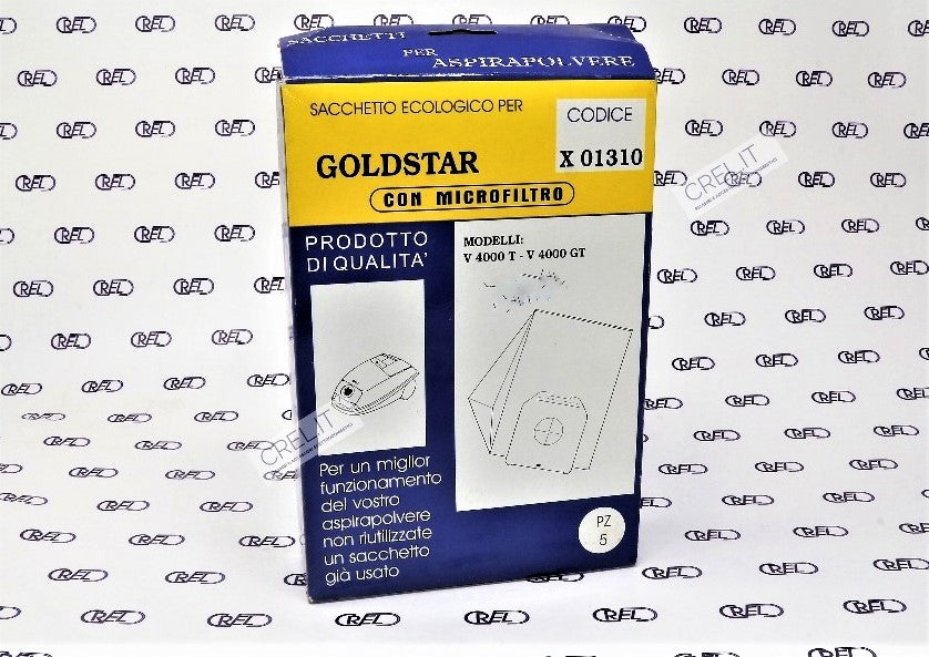 5 Sacchi Carta Per Lg Goldstar V4000