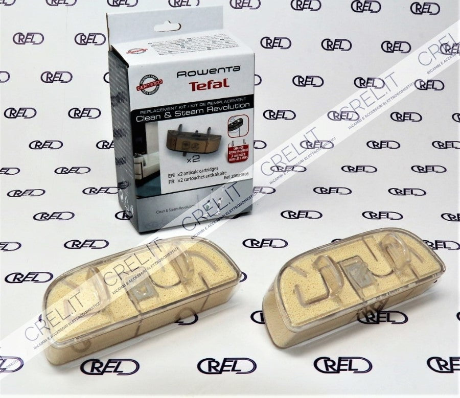 Cartuccia Anticalcare X 2 Rowenta Clean E Steam Revolution