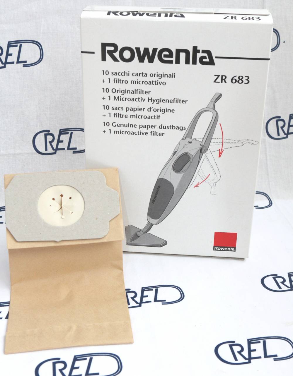 10 Sacchi Carta Scopa Rowenta Zr683