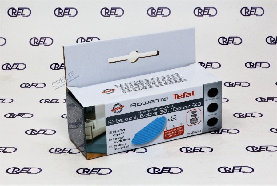 2 Panni In Microfibra Robot Aspirapolvere Rowenta