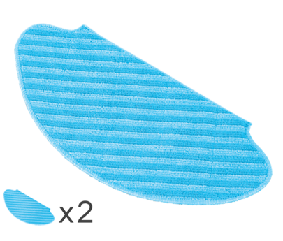 2 Panni In Microfibra Robot Aspirapolvere Rowenta