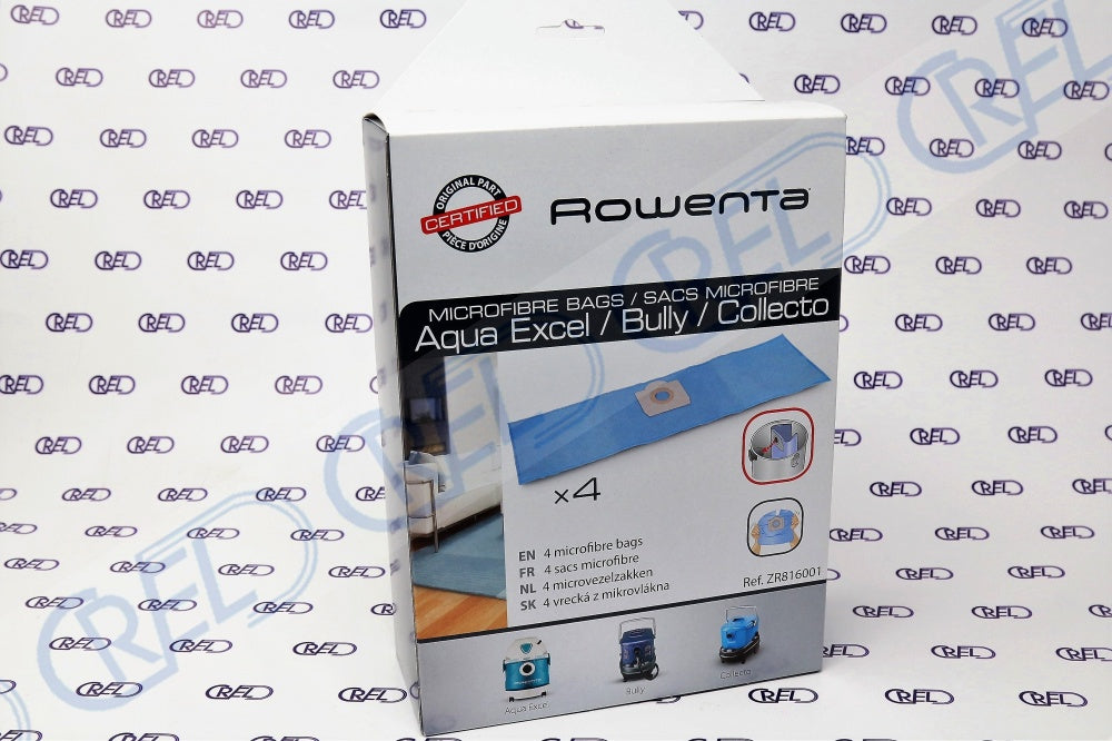 4 Sacchetti Polvere Rowenta Aqua Excel Bully Collecto