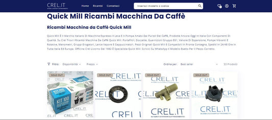 Ricambi e Accessori Quick Mill: Dove Acquistare Online con Garanzia