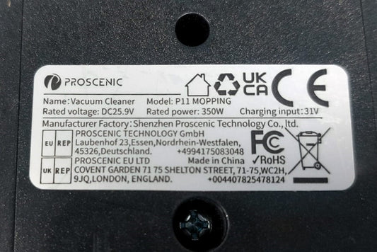 Batteria 2a Versione Scopa Proscenic P11 Usata
