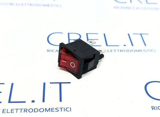 Interruttore Bipolare Luminoso Rosso 6a 250v 6a F339r
