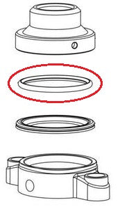 Thumbnail for Guarnizione 149 Viton Pressacialda Macchina Da Caffè Faber Slot Mini