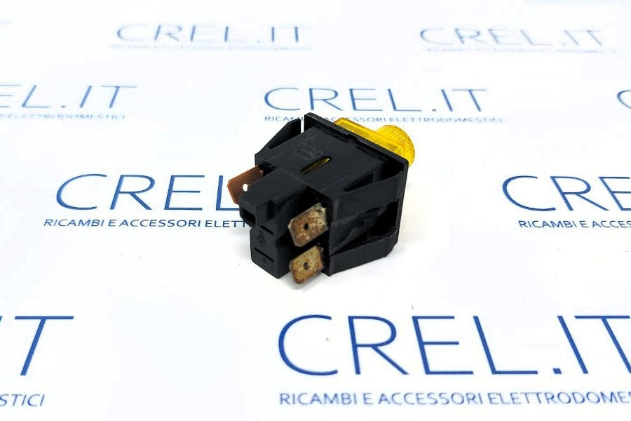 Interruttore Luminoso 3 Faston Giallo