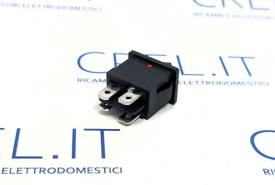Interruttore Bipolare Luminoso Rosso 6a 250v 6a F339r