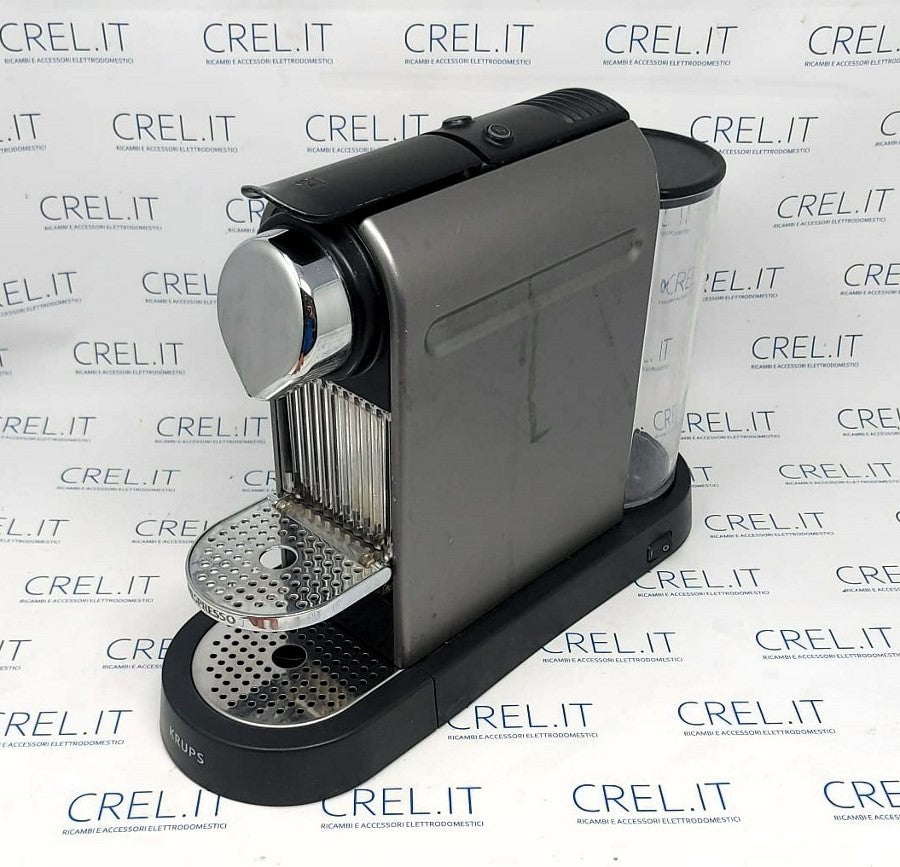 Macchina Da Caffè A Capsule Nespresso Krups Citiz Silver Xn700110 Rigenerata Spedizione Gratuita