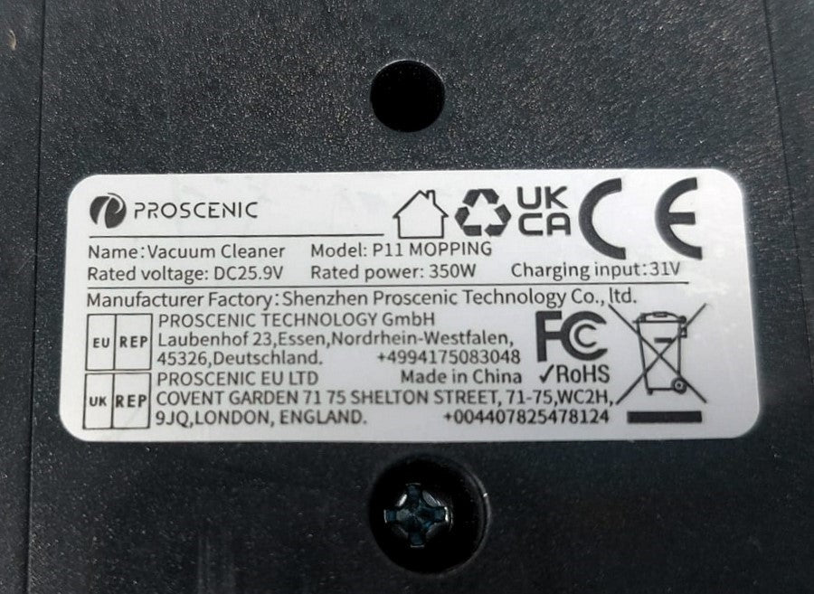 Assieme Motore 2a Versione Scopa Proscenic P11 Usato