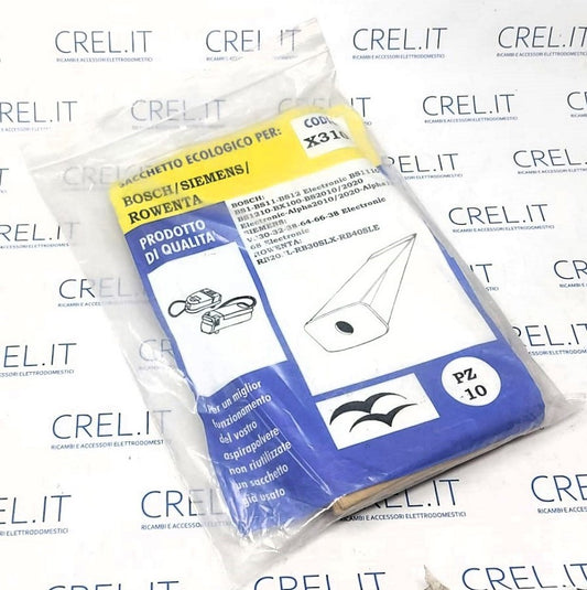 10 Sacchetti Ecologici Compatibili Bosch X3106