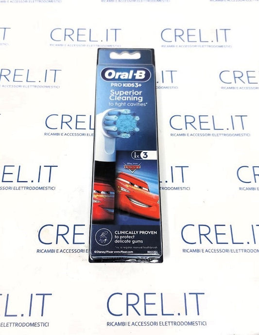 3 Testine Di Ricambio Kids Car Braun Oral B Eb10s