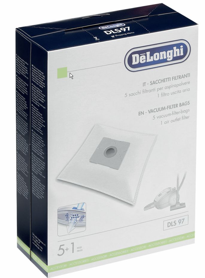 5 Sacchetti Filtranti De Longhi Simac Dls97
