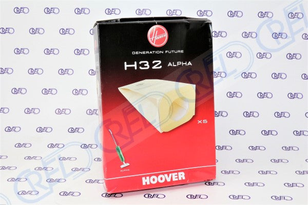 5 Sacchetti Polvere Hoover H32 Alpha
