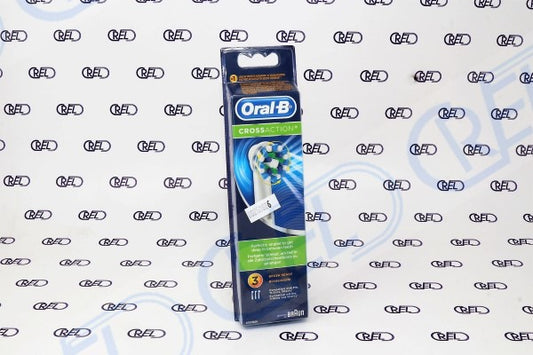 3 Testine Di Ricambio Braun Oral B Eb50 Cross Action