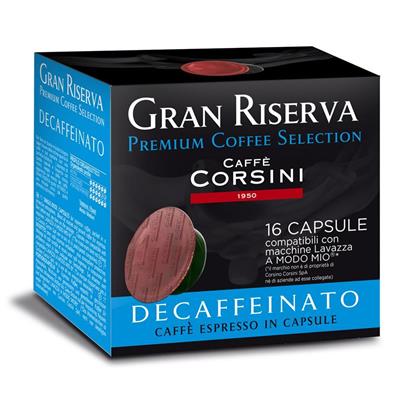 16 Capsule Gran Riserva Decaffeinato Caffè Corsini