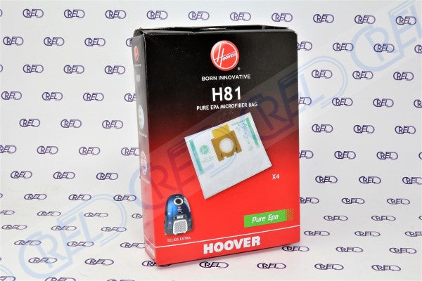 4 Sacchetti Polvere Hoover H81 Telios Extra