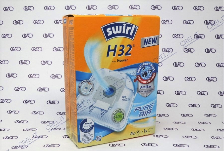 5 Sacchetti Microfibra Aspirapolvere Swirl H32