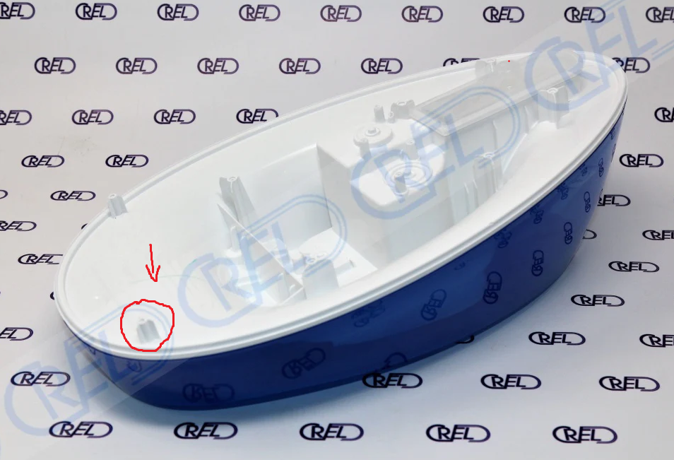 Serbatoio Acqua Ricambio Per Ferro Philips HI5912 / HI5914 / HI5915 - Colore Viola | Acciaio Inox - Foto 4