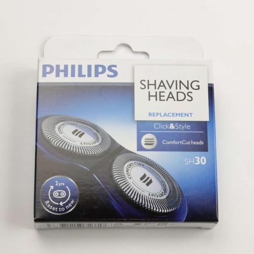 2 Testine Di Ricambio Rasoio Elettrico Philips Sh30/21