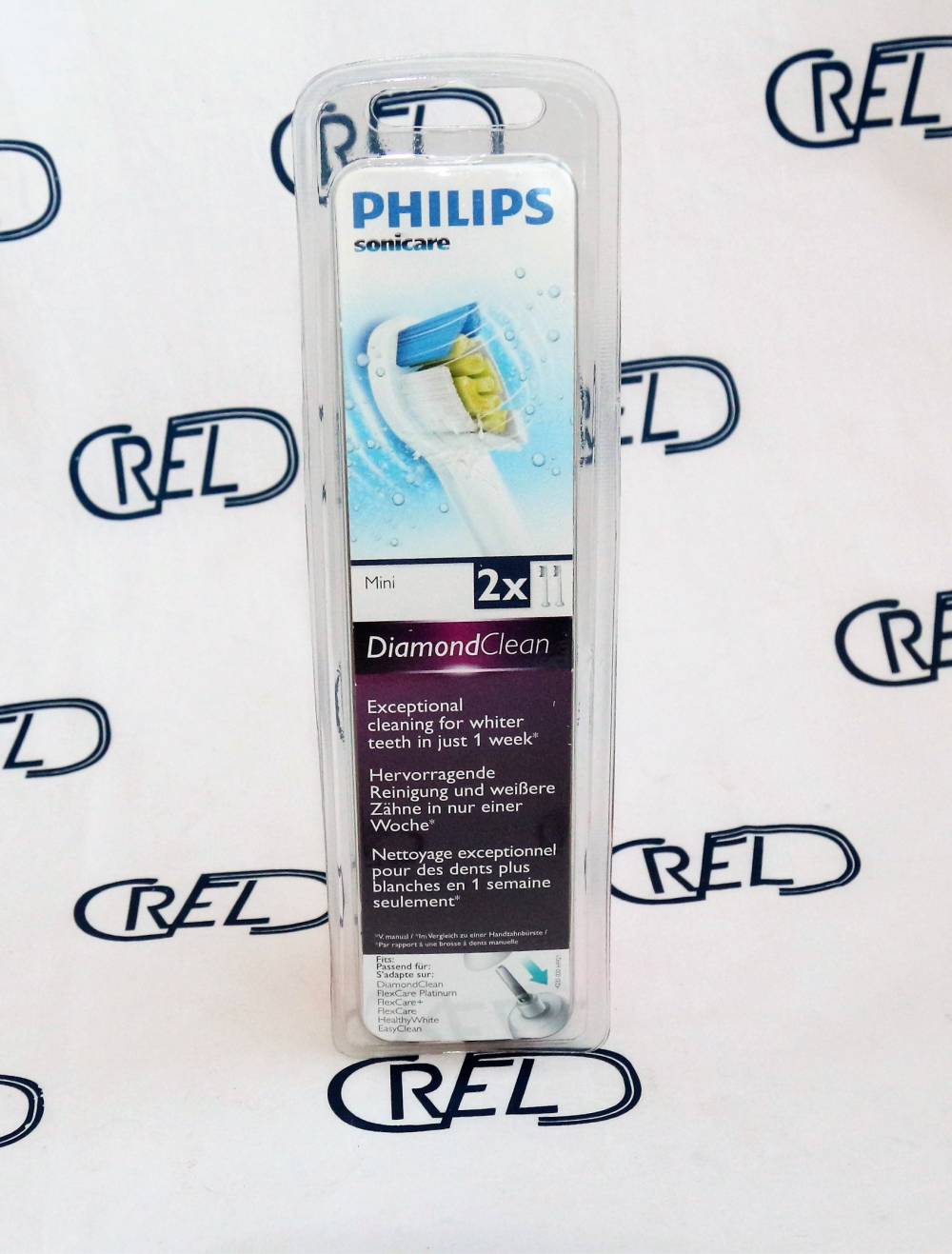 2 Testine Di Ricambio Philips Mini Diamond Sonicare