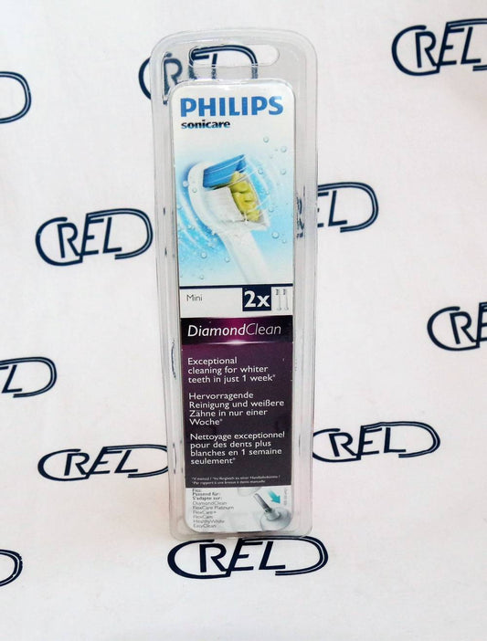 2 Testine Di Ricambio Philips Mini Diamond Sonicare