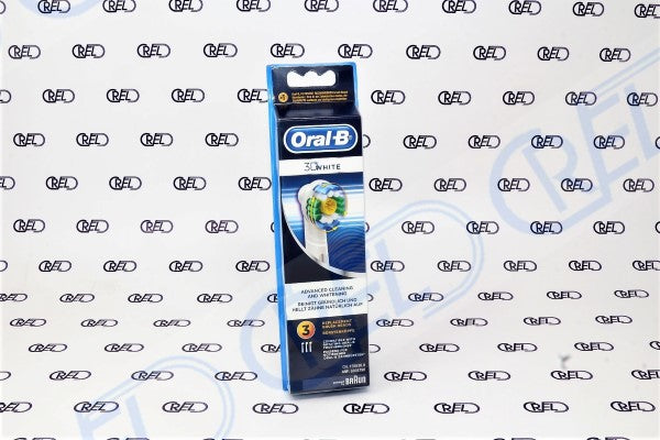 3 Testine Di Ricambio Braun Oral B Eb18-3 Probright 3d White