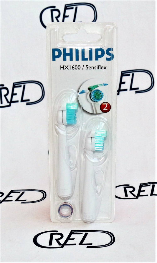 2 Testine Originali Di Ricambio Spazzolino Philips Sensiflex