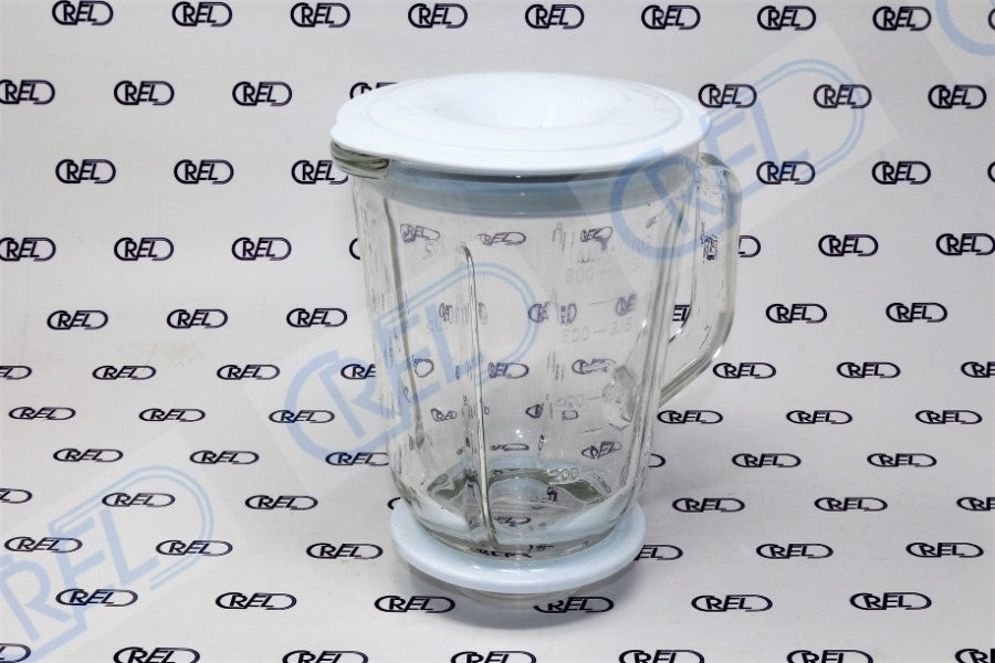 Bicchiere Vetro Con Coperchio Nero Frullatore Imetec Dolcevita Bl4