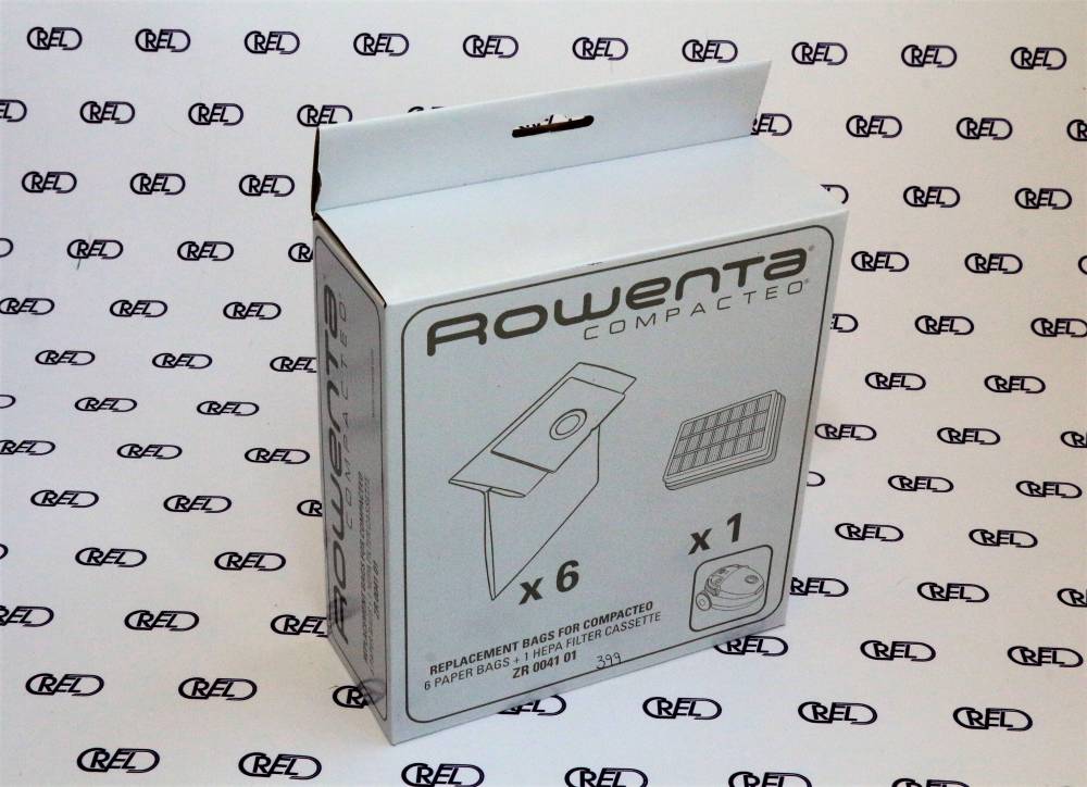 6 Sacchetti Polvere Rowenta Compacteo Con Filtro Hepa